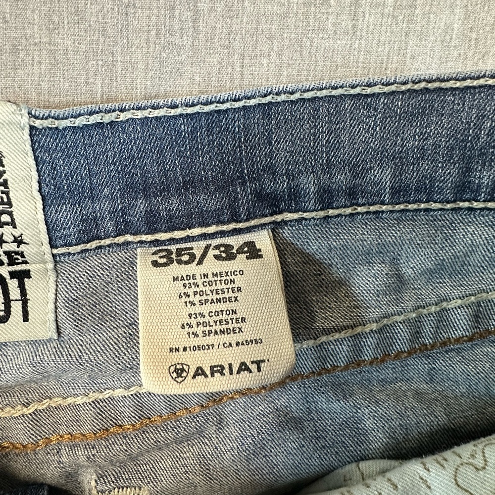 Ariat Denim Low Rise BootCut M4 Sz 35/34 - Picture 4 of 16